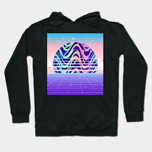 Synthwave Purple Sunset Hoodie